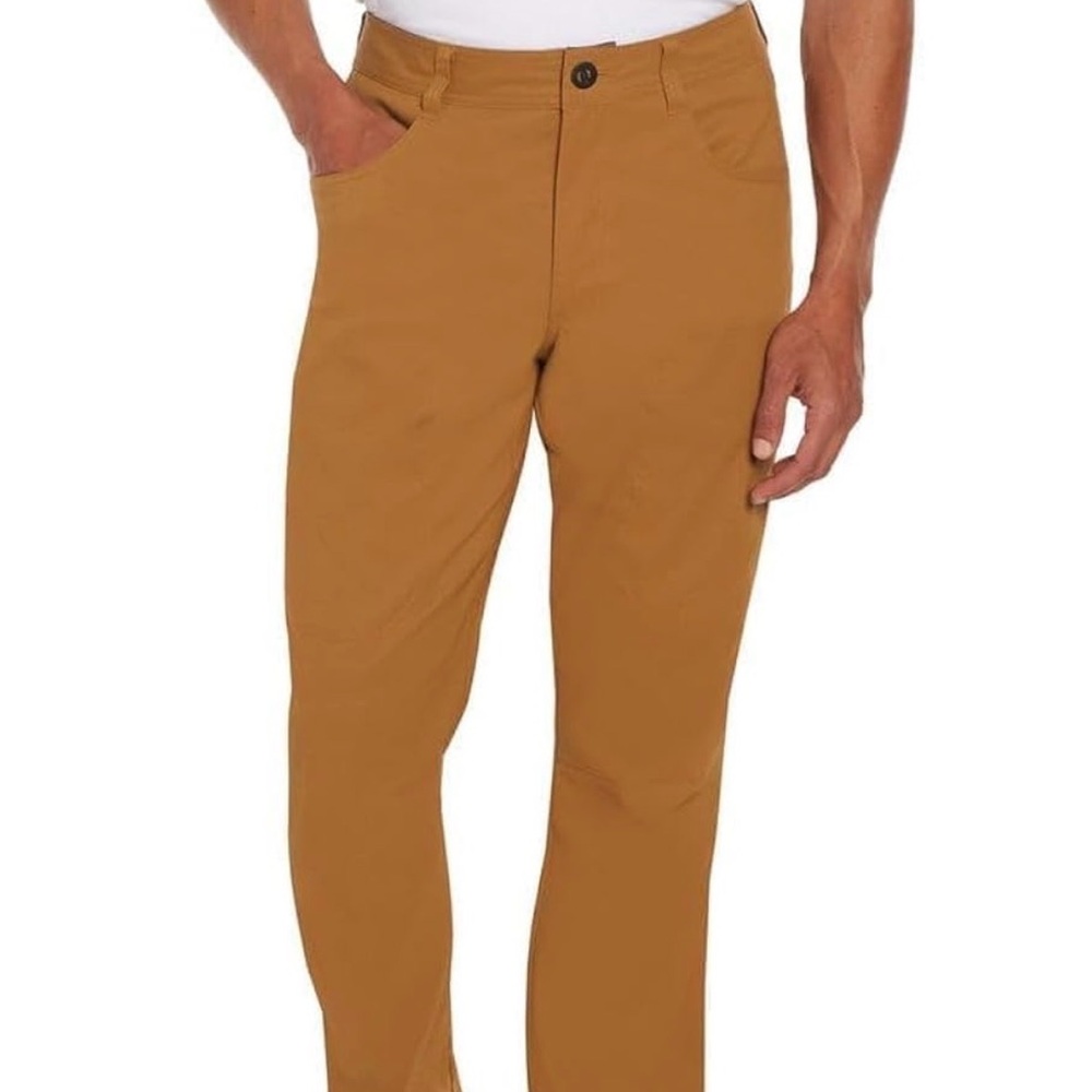 ORVIS | Tan Fleece-Lined Stretch Workwear Gorpcore Utility Pants | Size 34/30